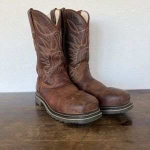 Shyanne Drifting Composite Toe Work Boot Brown Womens Size 8.5B Western Leather